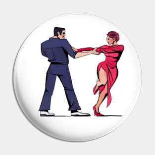 Tango Dancers Pin