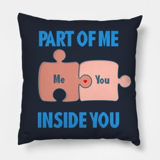 Funny Valentine Puzzle for Men Pillow