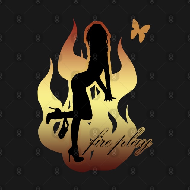 Fire Play - Burning Man by tatzkirosales-shirt-store