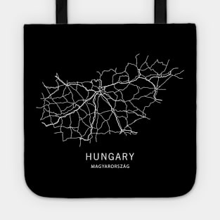 Hungary Road Map Tote