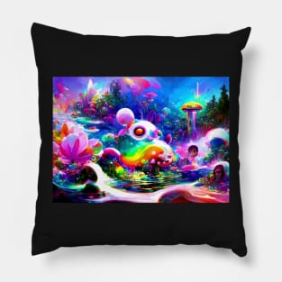 Color Globs | Mermaid Den Pillow