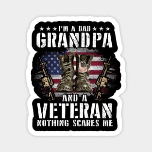 I'm A Dad Grandpa Funny Veteran Father's Day Magnet