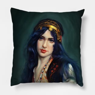 Bohemian girl Pillow