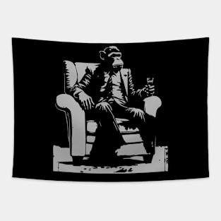 monkey in the armchair Tapestry