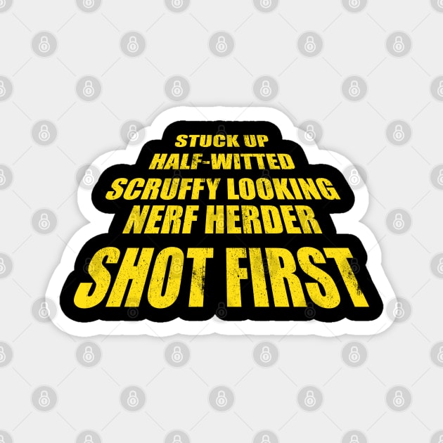 who shot first? Magnet by wookiemike