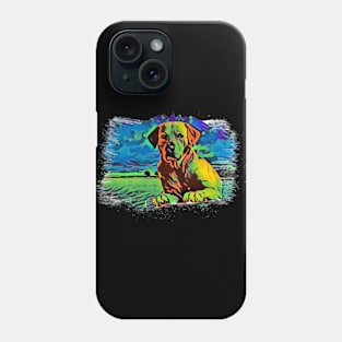 Labrador dog Tie Dye art design Phone Case