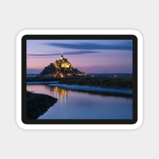 Mont St Michel Lights at Night Magnet