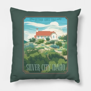 Idaho Ghost Town Silver City Pillow