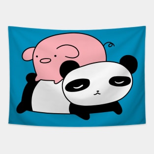 Little Piggy and Panda Tapestry