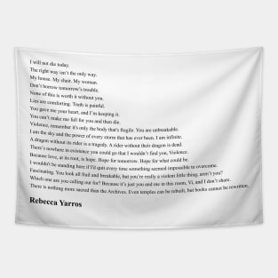 Rebecca Yarros Quotes Tapestry