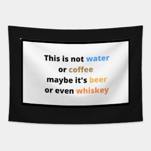 Funny phrase for mug, bottle or stickers!! Tapestry