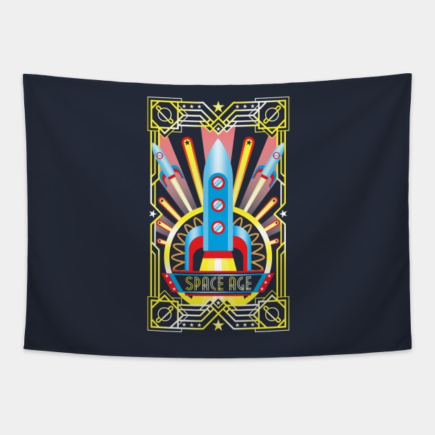 Space Age Tapestry by VicNeko