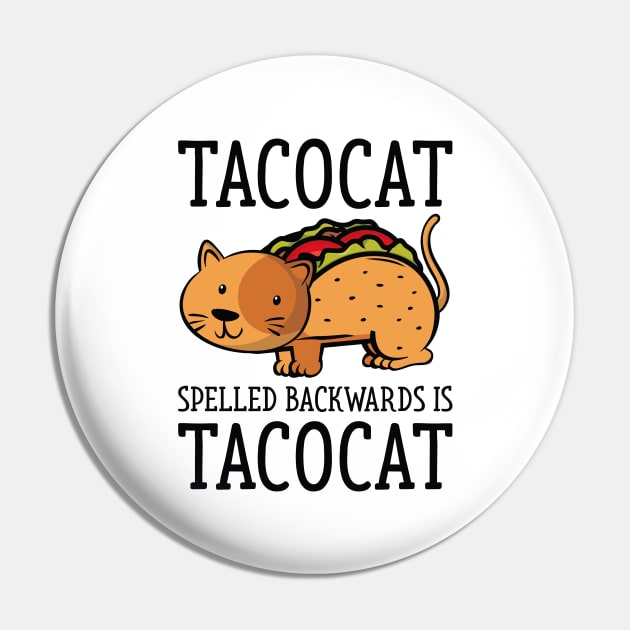 Tacocat Pin by LuckyFoxDesigns