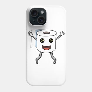 Kawaii Face Toilet Paper Roll Phone Case