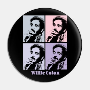 Willie Colon Smoke Pop Art Pin