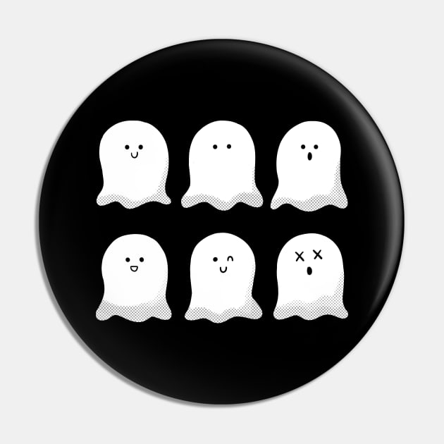 Friendly Ghosts Pin by Studio Mootant