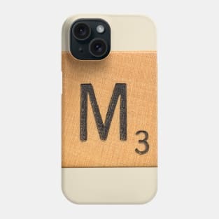 Scrabble Tile 'M' Phone Case