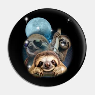 Sloths in Outer Space Pin