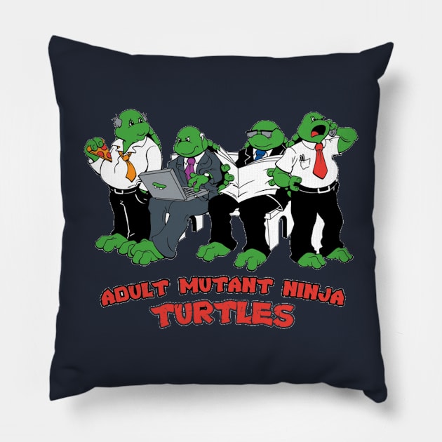 Adult mutant ninja turtles Pillow by joshsmith