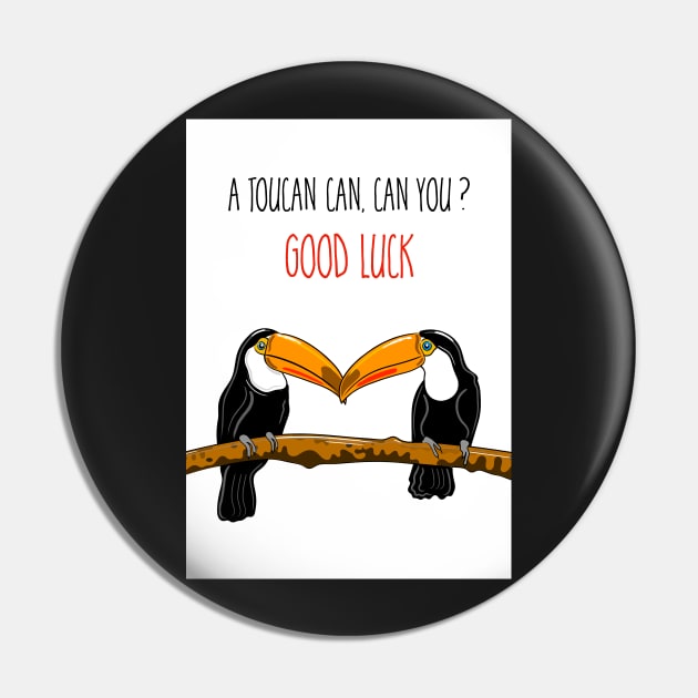 Toucan Themed Good Luck Pin by AdamRegester