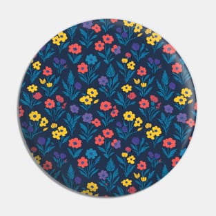 Scandinavian Summer Colorful Spring Flowers Pin