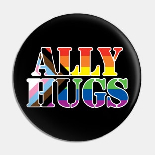 Ally Hugs White Pin