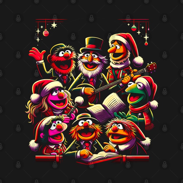 A Blast from the Past: Muppet Christmas Carol Tree Comic Book Tee by Klimek Prints