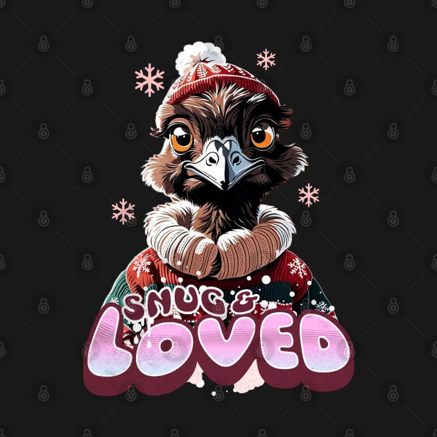 Christmas Emus Wearing Xmas Sweater a Snug Loved Funny Emus by alcoshirts