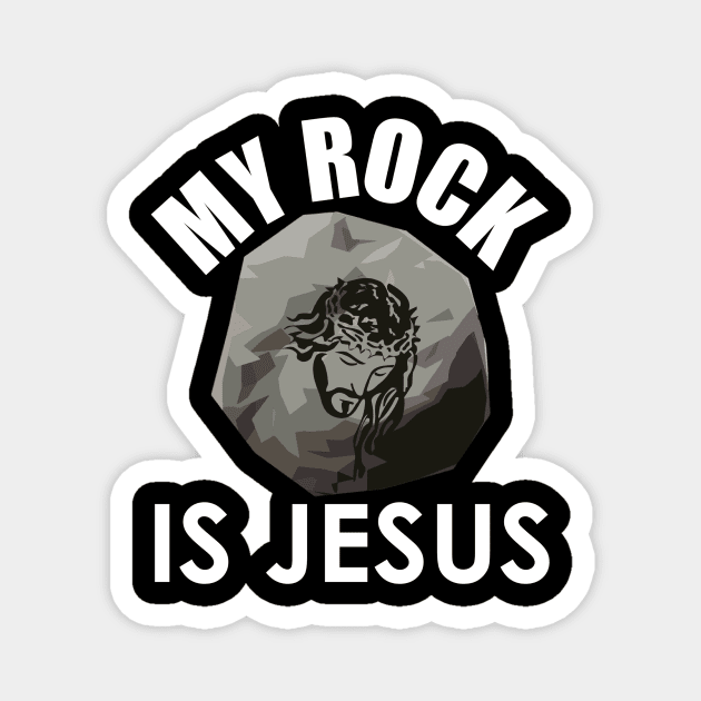 Rock Is Jesus Lover Magnet by Melaine GoddessArt