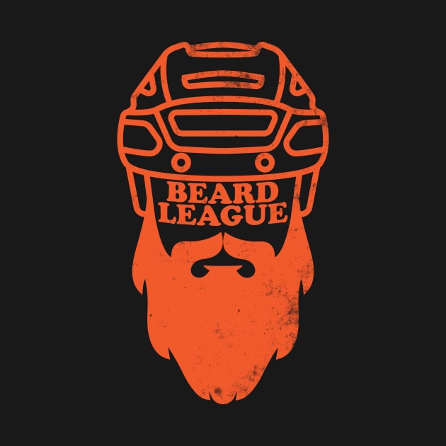 Beard League - Playoff Hockey (orange version) by toadyco