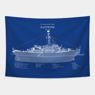 Eastwind wagb-279 United States Coast Guard Cutter - ABDpng Tapestry