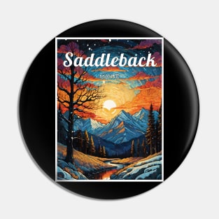 Saddleback maine usa ski Pin