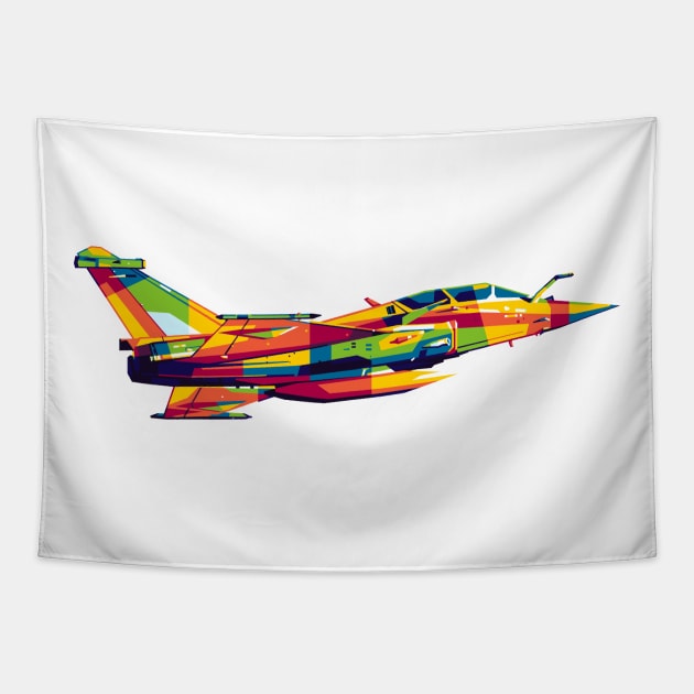 Rafale Jet Fighter Tapestry by wpaprint