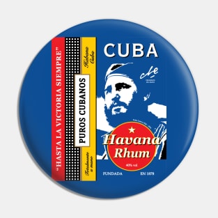 Cuba Castro Havana Habana Santiago Salsa Rhum Travel Pin