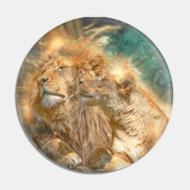 Lion Animal Wildlife Jungle Nature Safari Adventure Discovery Africa Digital Painting - Lion - Pin | TeePublic Lion Animal Wildlife Jungle Nature Safari Adventure Discovery Africa Digital Painting - Lion - Pin | TeePublic
