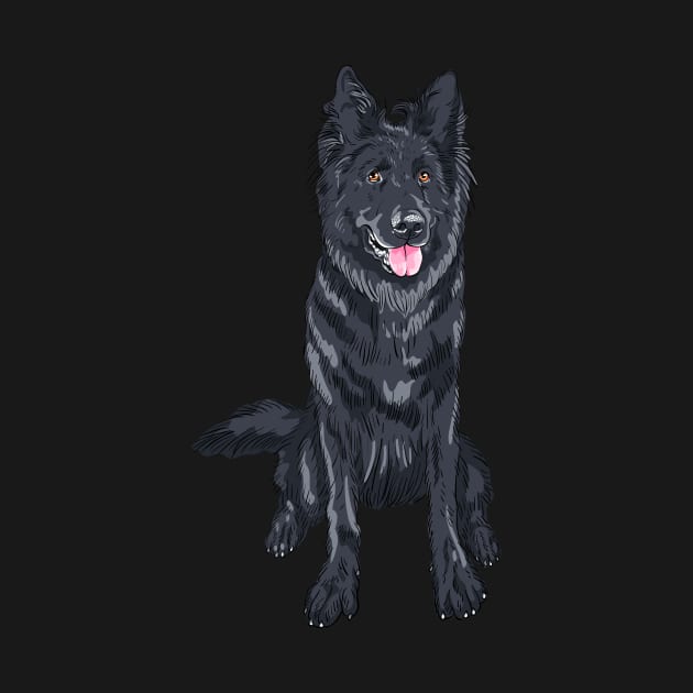 dog Belgian Shepherd Dog by kavalenkava