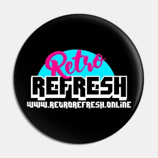 Classic Retro Refresh Logo (for dark tee) Pin