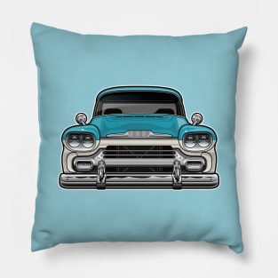 1958 Chevy Apache Turq Pillow