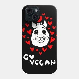 Go vegan Phone Case