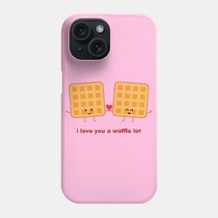 I Love You a Waffle Lot | by queenie's cards Phone Case