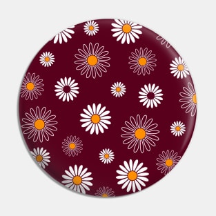 Cute Daisy Flower Pattern Pin