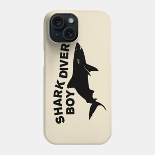 Shark diver boy Phone Case