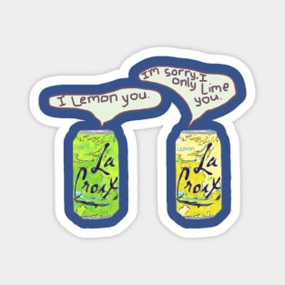 Lemon and Lime La Croix Magnet