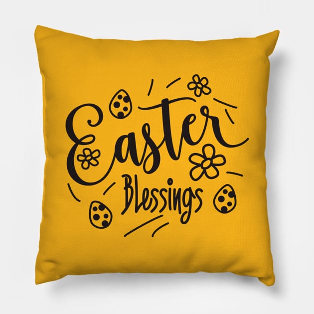 Easter Blessings Pillow by DimDom