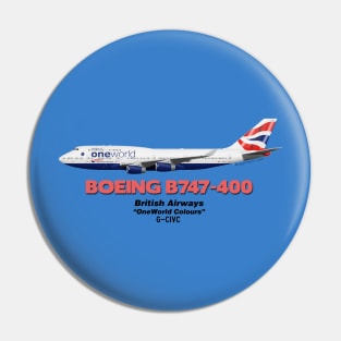 Boeing B747-400 - British Airways "OneWorld Colours" Pin