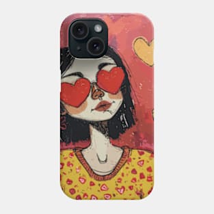 Cute Girl Valentines Day 2024 Phone Case