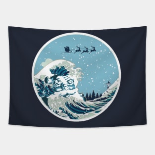 The Great Wave Off The North Pole Tapestry