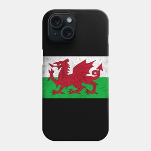 Wales / Cymru Vintage Faded Flag Design Phone Case