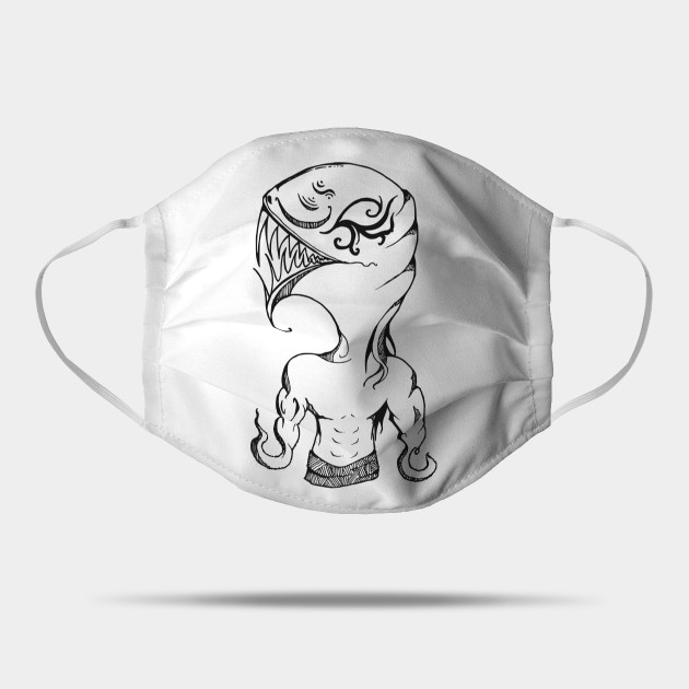 Alien Muscle With Tattoo Alien Mask Teepublic