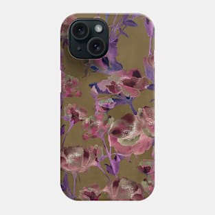 Olive Watercolor Floral Phone Case